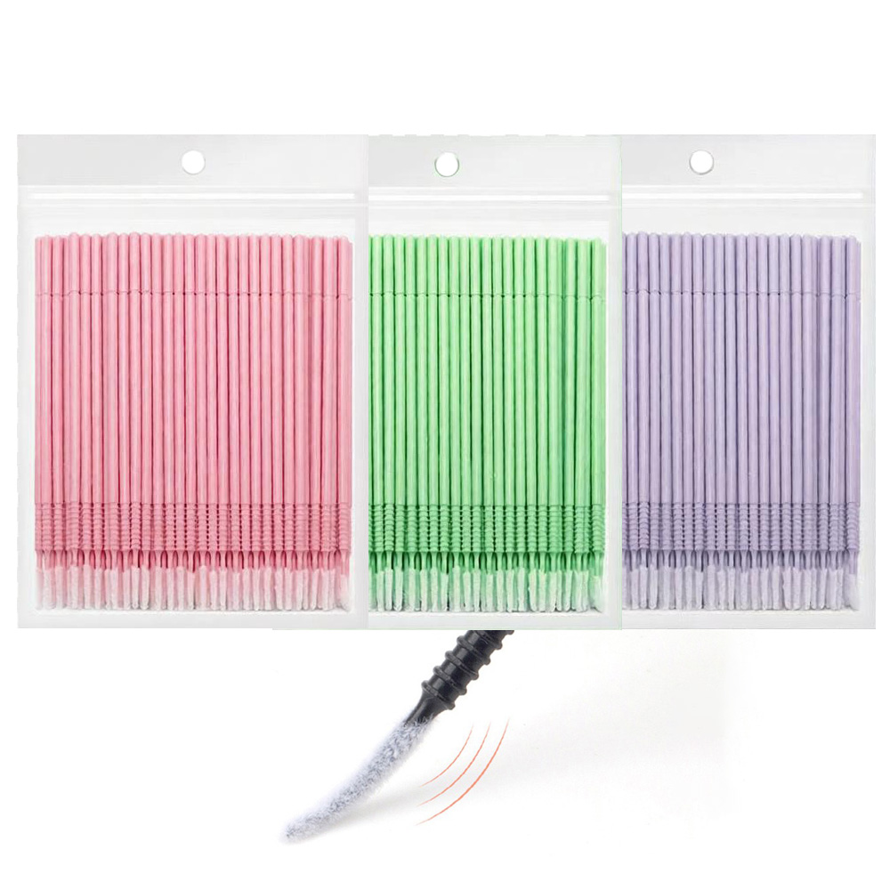 Eyelash Extension Look - 500 unidades de Hisopos de Limpieza