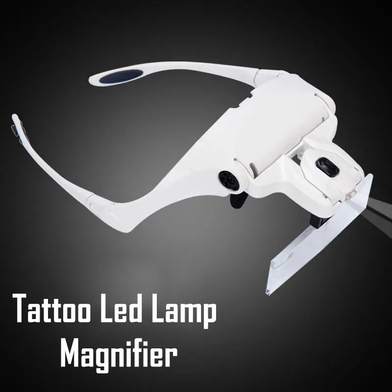 Eyelash Extension With Glasses - Gafas de aumento con luz LED