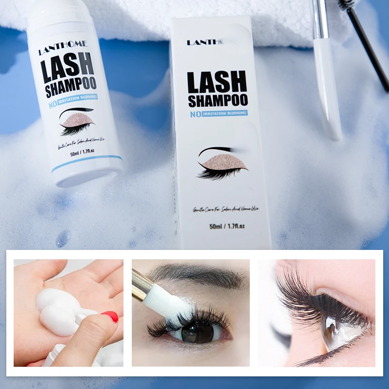Eyelash Extension Foam Cleanser - Kit de espuma de champú para