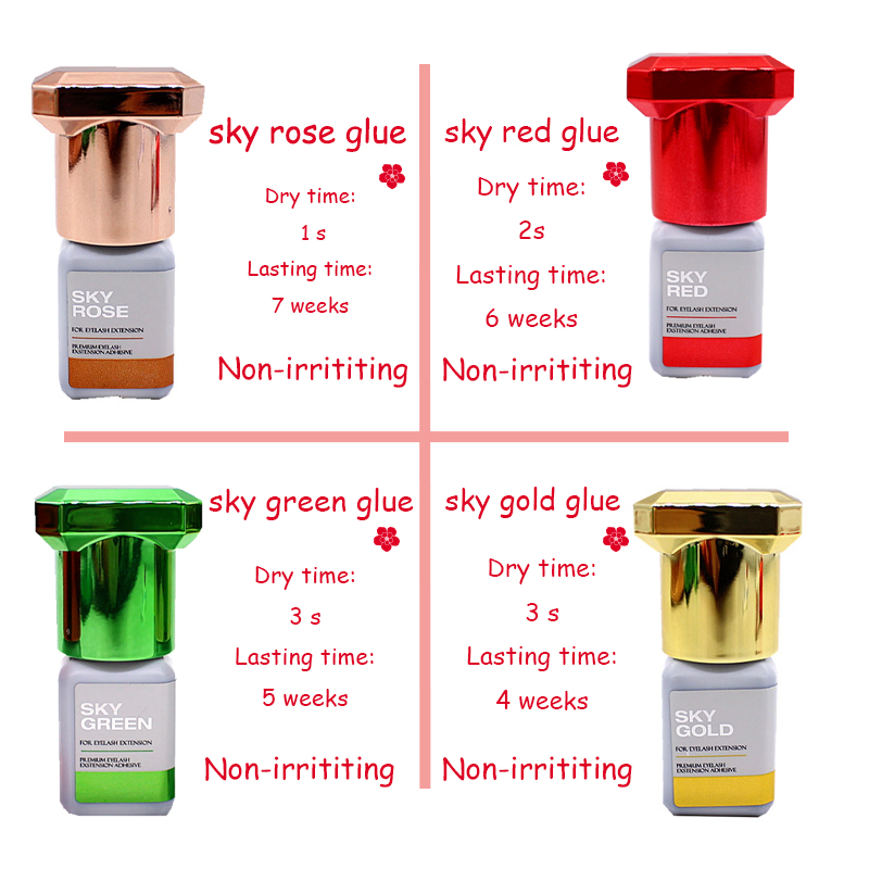 Eyelash Extension Korea Natural - Pegamento Sky para extensiones de pestañas,