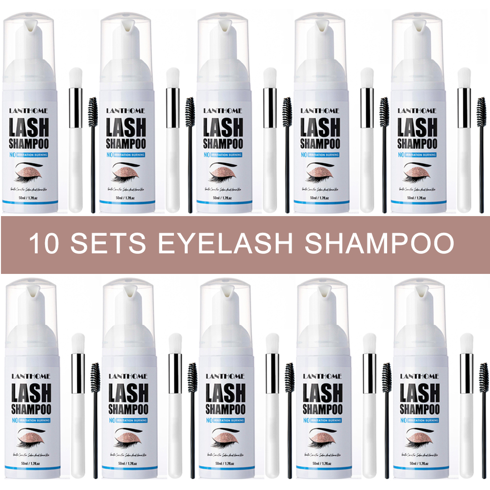 Eyelash Extension Foam Cleanser - Lanthome Pro-shampoo para extensión de pestañas,