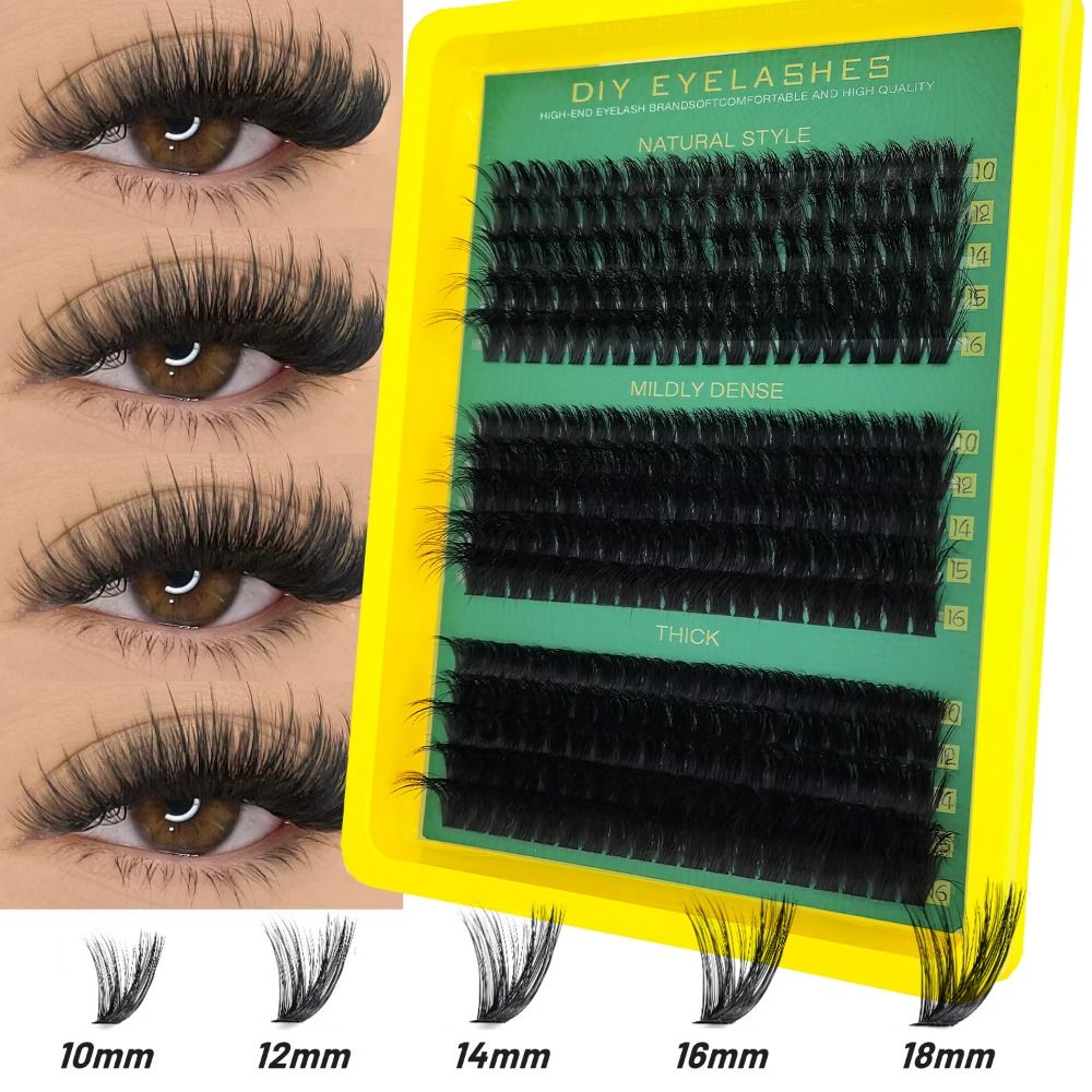 Eyelash Extension Look - Pestañas Postizas de Aspecto Natural, Adhesivo