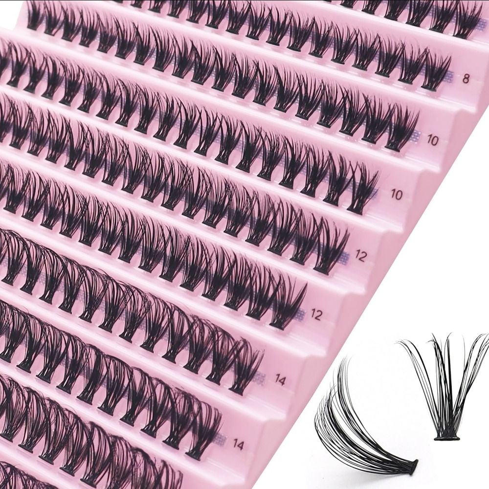 Individual Lash Tray - Grupos de pestañas individuales 40D, 8/10/12/14/16mm,