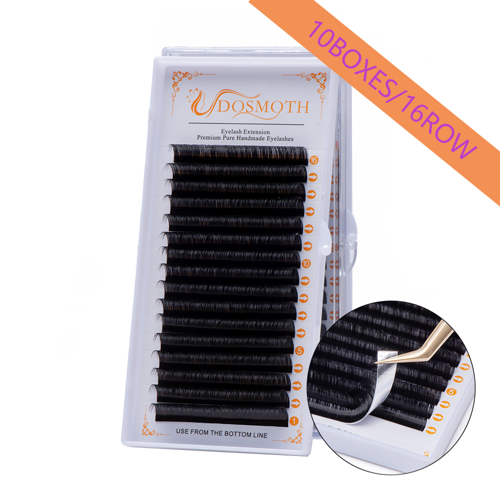 Individual Lash Tray - DOSMOTH 10 cajas 16 filas 7-16mm