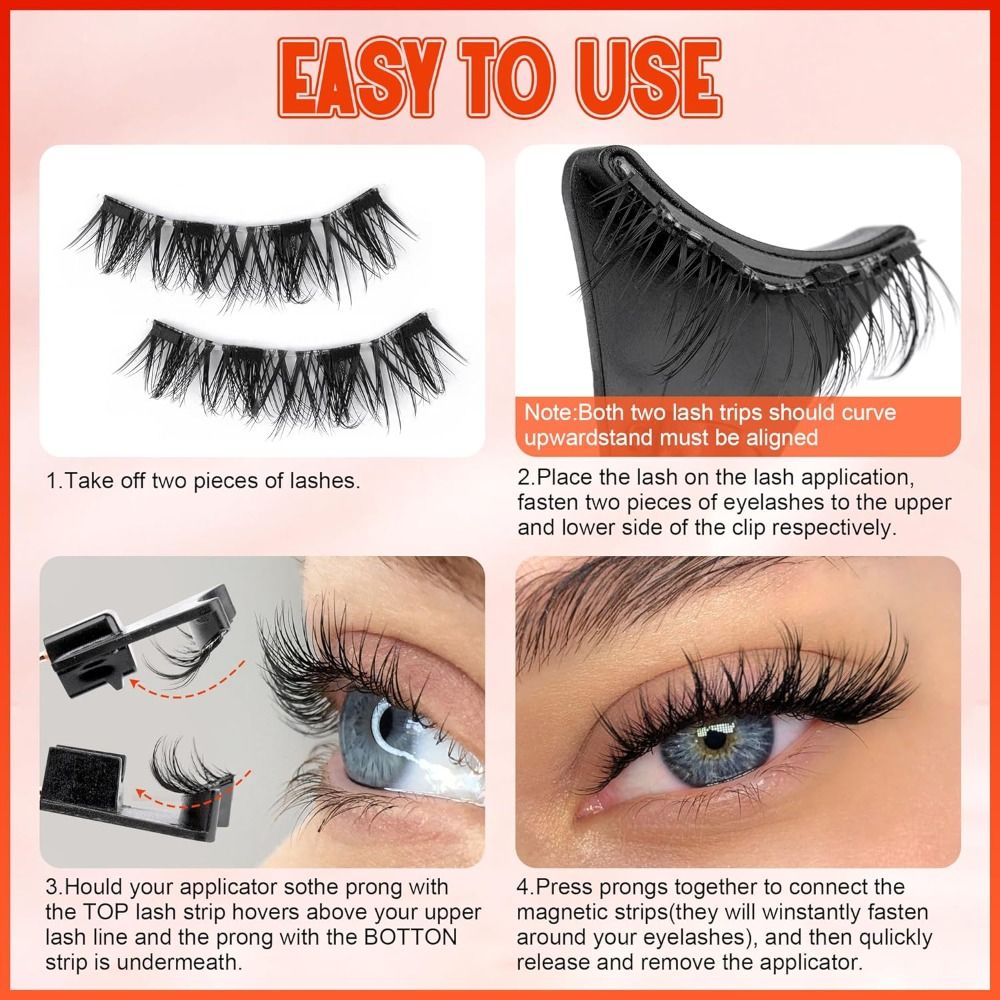 Pestañas magnéticas sin necesi - Eyelash Extension Eyeliner reseña y precio