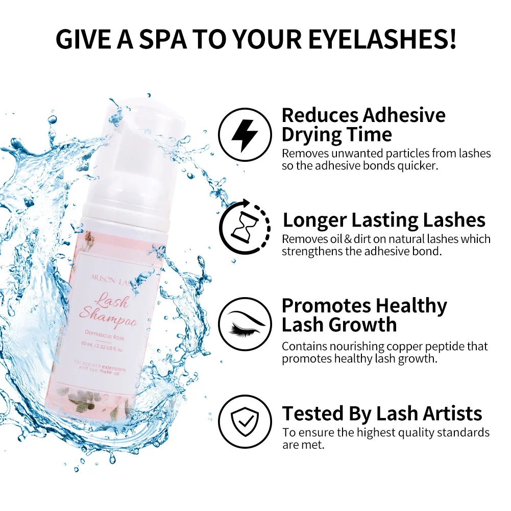 ARISON10 botellas limpiadoras  - Eyelash Extension Foam Cleanser reseña y precio
