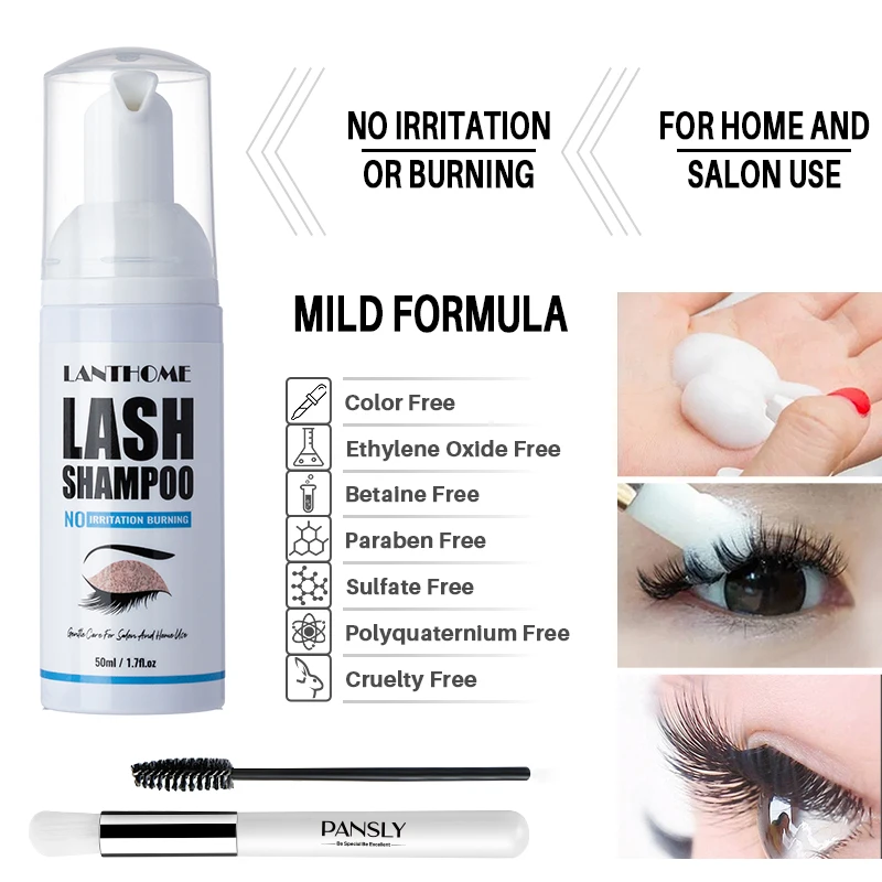 Kit de espuma de champú para e - Eyelash Extension Foam Cleanser reseña y precio