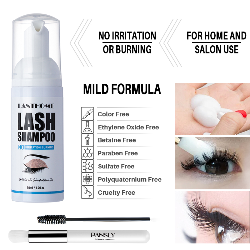 Lanthome Pro-shampoo para exte - Eyelash Extension Foam Cleanser reseña y precio