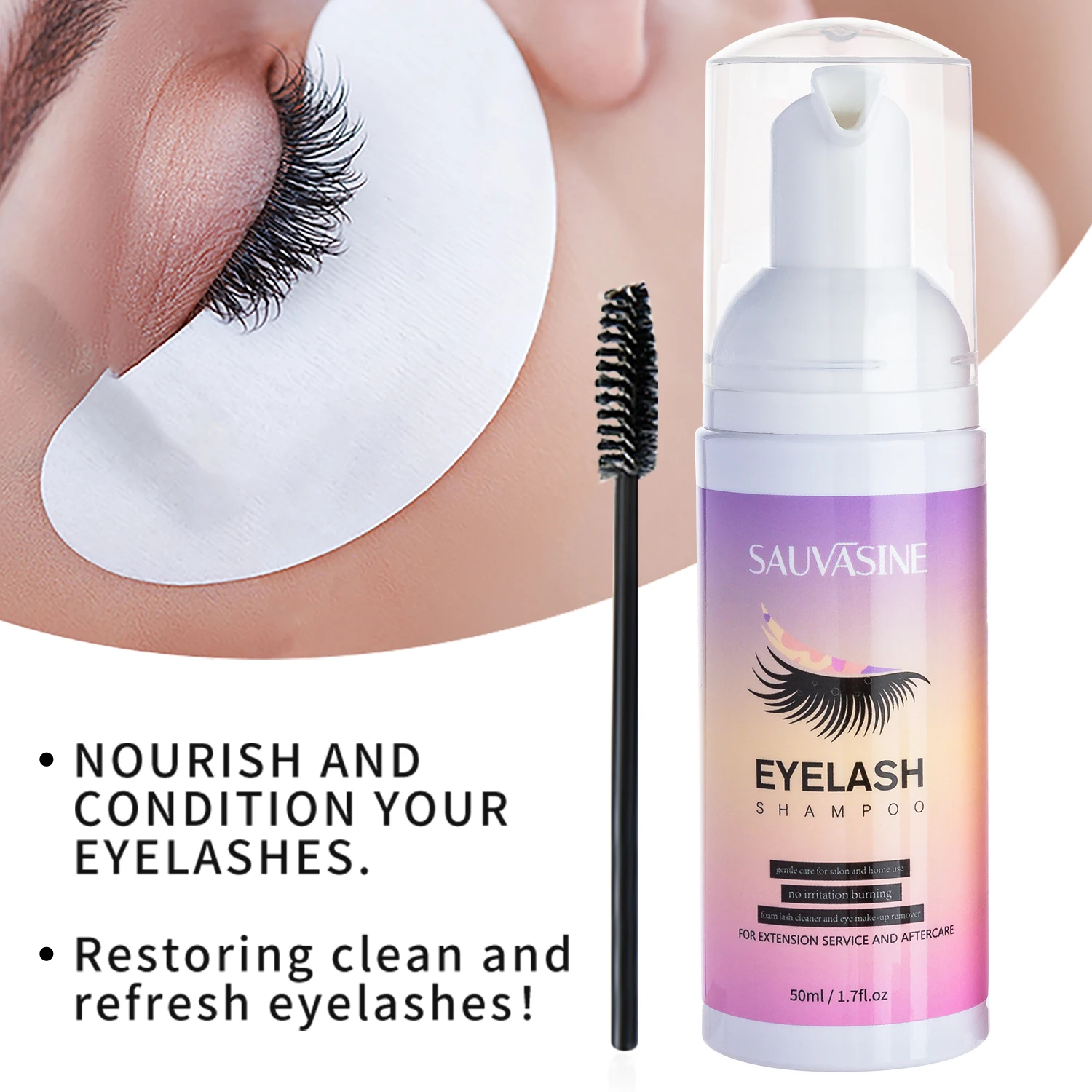 5/10 Uds 50ML extensión de pes - Eyelash Extension Foam Cleanser reseña y precio