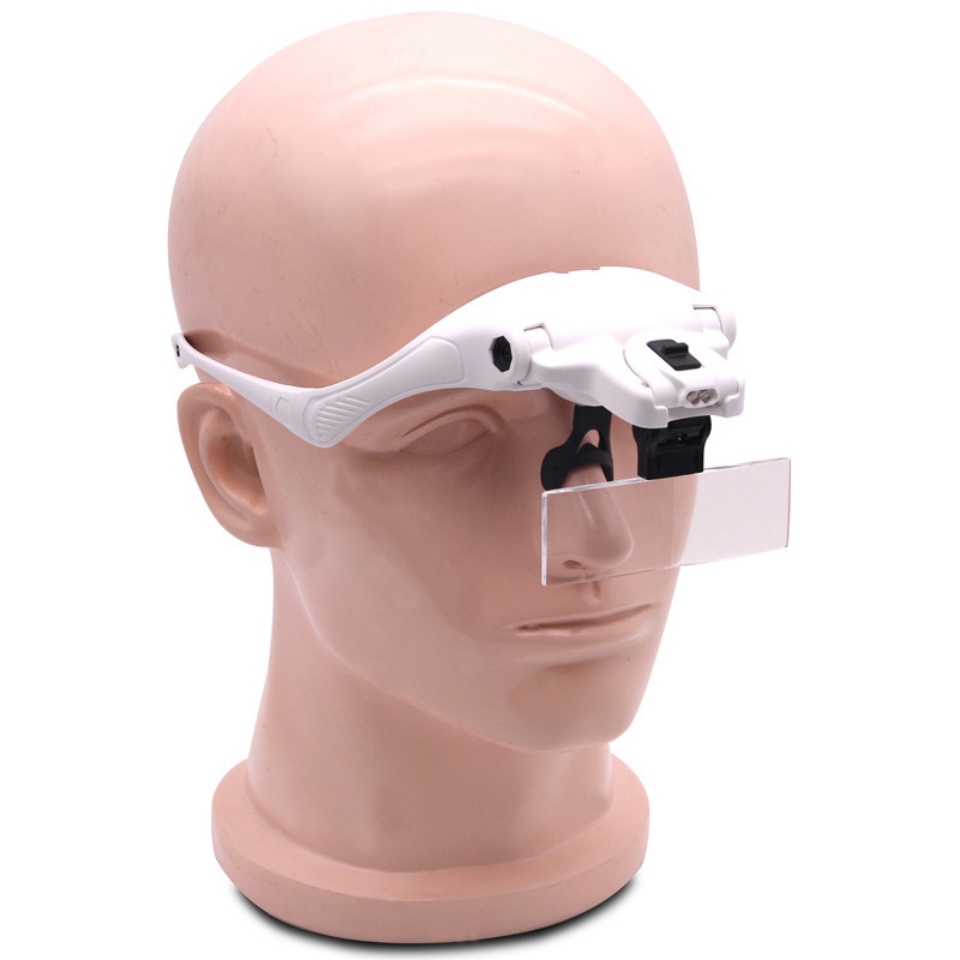 Diadema con lupa ajustable de  - Eyelash Extension With Glasses reseña y precio