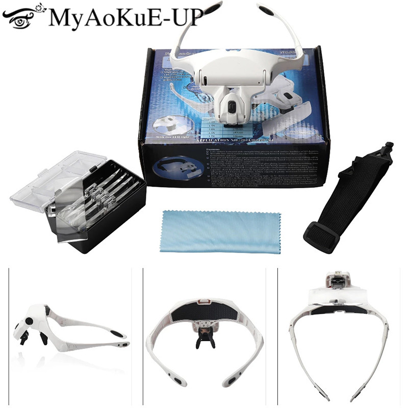 Lupa de 5 lentes ajustable con - Eyelash Extension With Glasses reseña y precio
