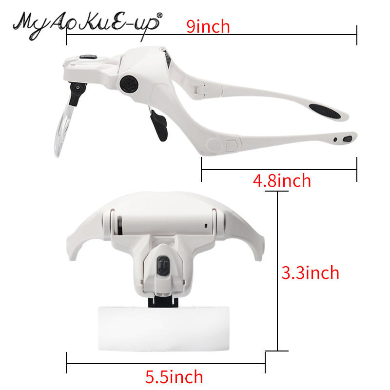 Lupa de 5 lentes ajustable con - Eyelash Extension With Glasses reseña y precio