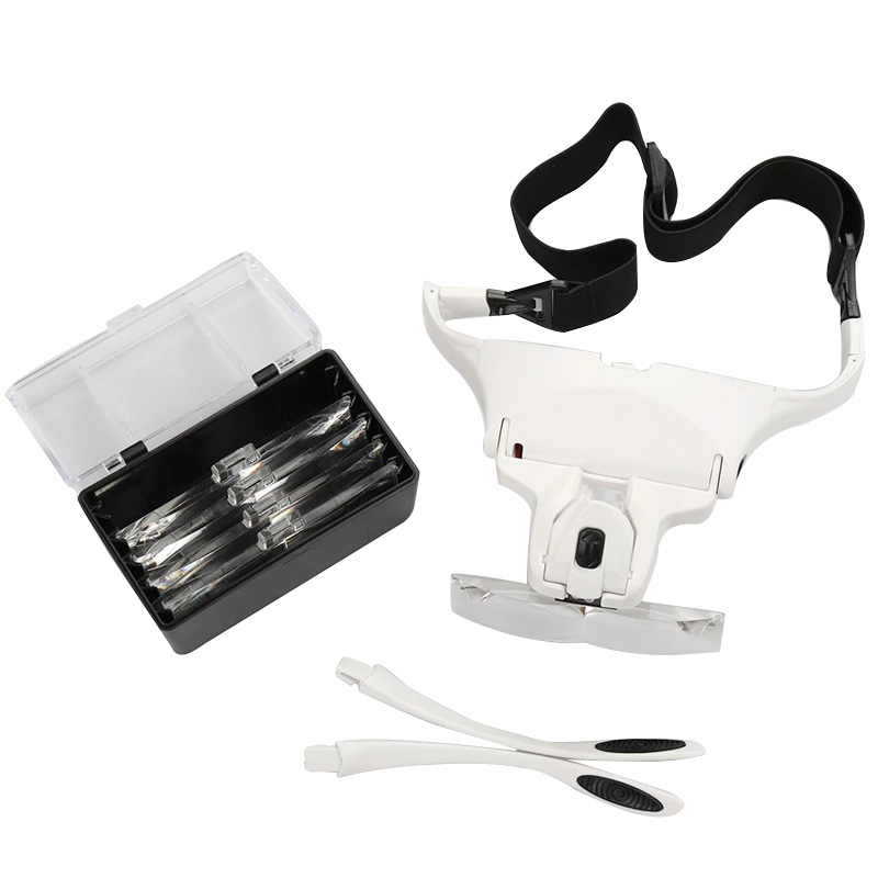 Lupas de 5 lentes, lámpara de  - Eyelash Extension With Glasses reseña y precio