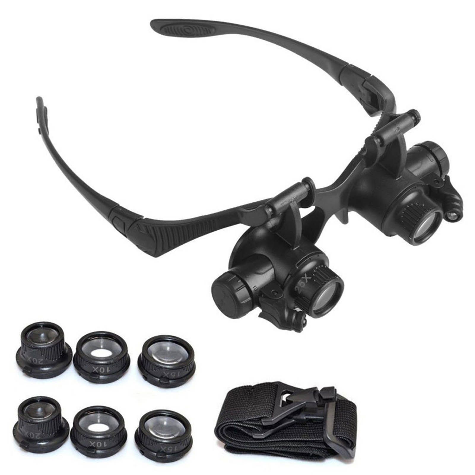 Lupas de ojos con luz LED, lup - Eyelash Extension With Glasses reseña y precio