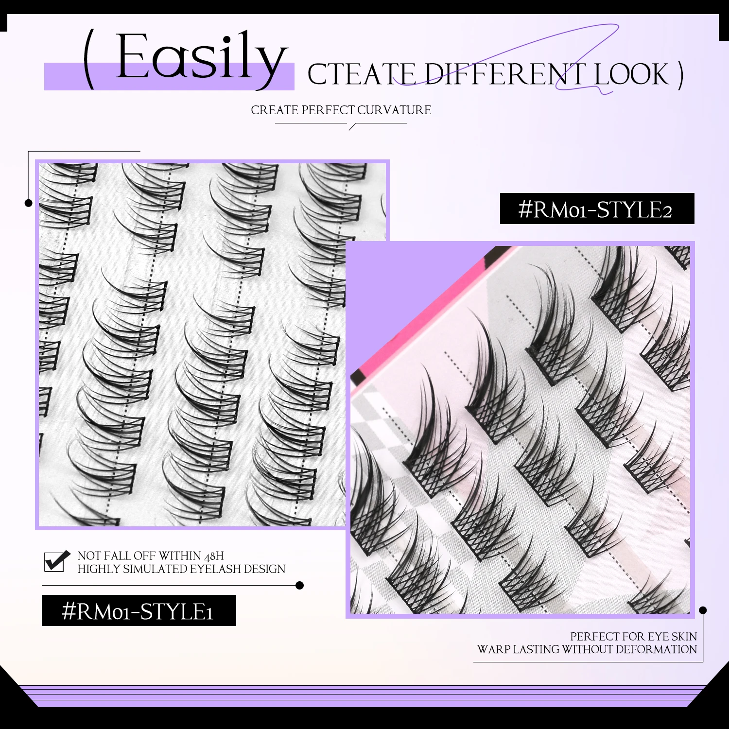 Grupos de pestañas GROINNEYA,  - Individual Lash Tray reseña y precio