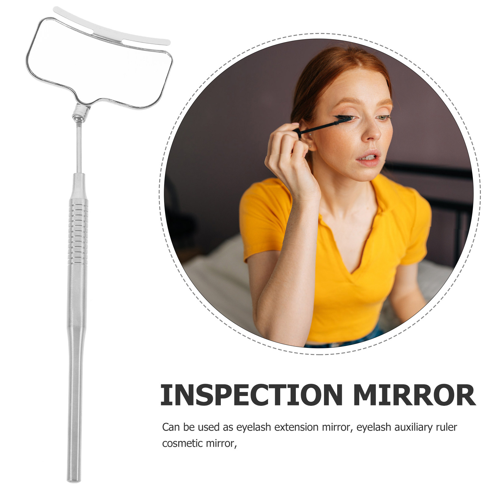 Espejo de mano para pestañas,  - Eyelash Extension Eyeliner reseña y precio