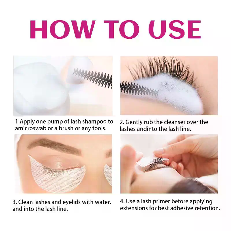 Espuma limpiadora para extensi - Eyelash Extension Foam Cleanser reseña y precio
